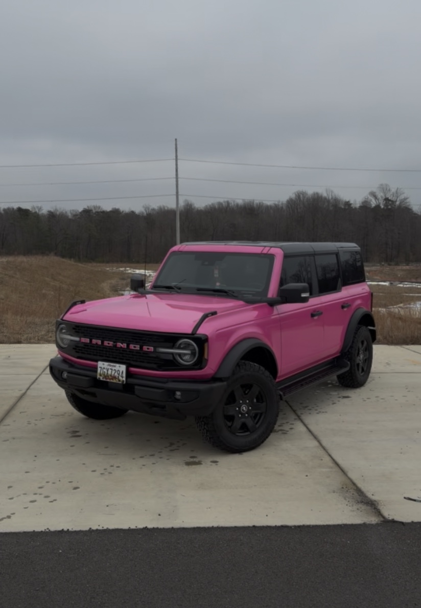 Pink Ford Bronco window tint, Waldorf MD